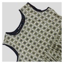 Cream  Ajrakh Hand Block Printed Cotton Short Kurti