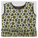 Cream Ajrakh Hand Block Printed Cotton Short Kurti