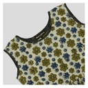 Cream Ajrakh Hand Block Printed Cotton Short Kurti