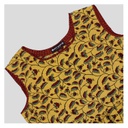 Yellow Ajrakh Hand Block Printed Cotton Short Kurti