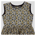 Cream Ajrakh Hand Block Printed Cotton Short Kurti