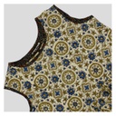 Cream Ajrakh Hand Block Printed Cotton Short Kurti