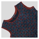 Blue Ajrakh Hand Block Printed Cotton Short Kurti