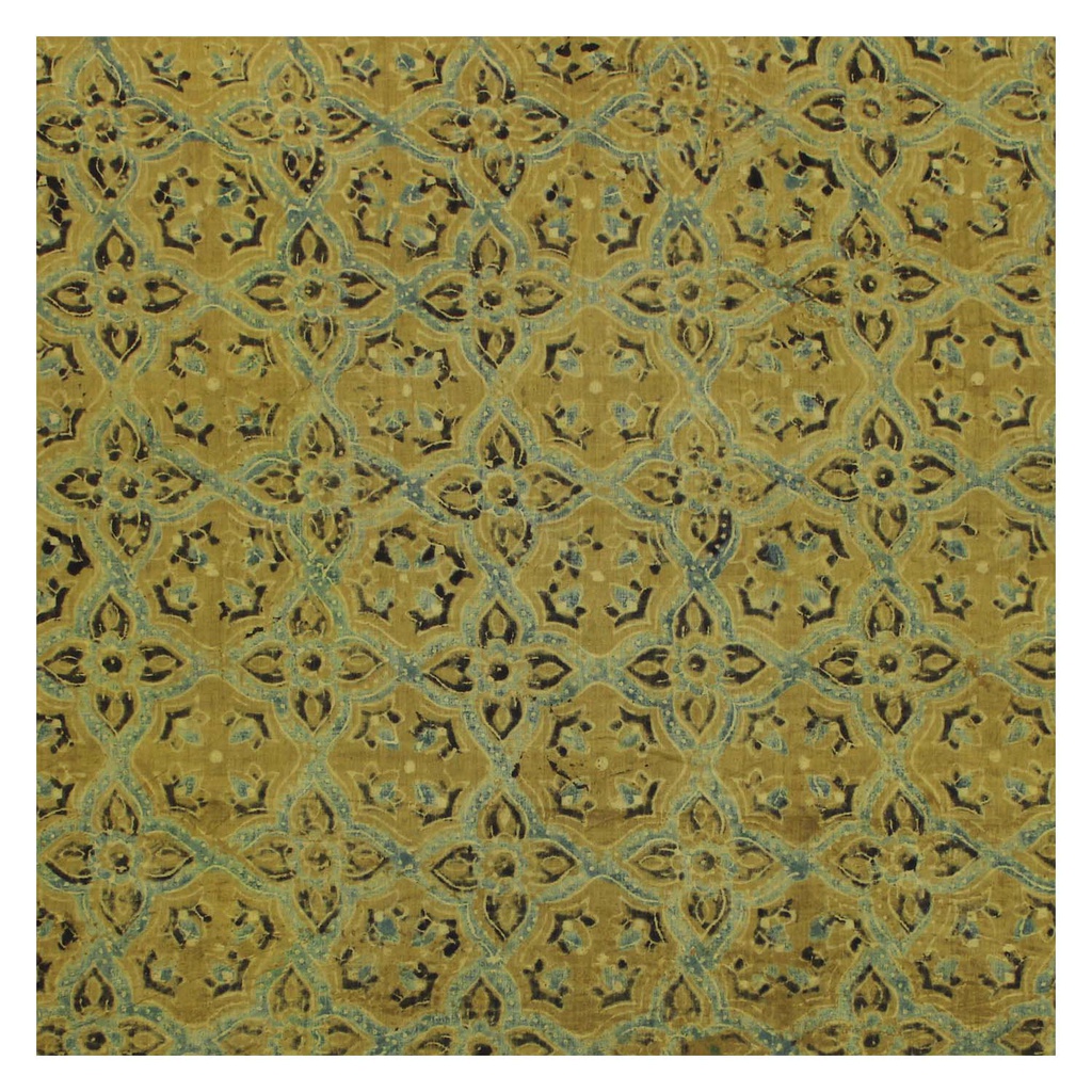 Mustard Cotton Hand Block Print Cloth Material/Fabric