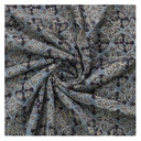 Dark Grey and Beige Cotton Hand Block Print Cloth Material/Fabric