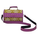 Handcrafted Kutchi Leather Sling Box Bag