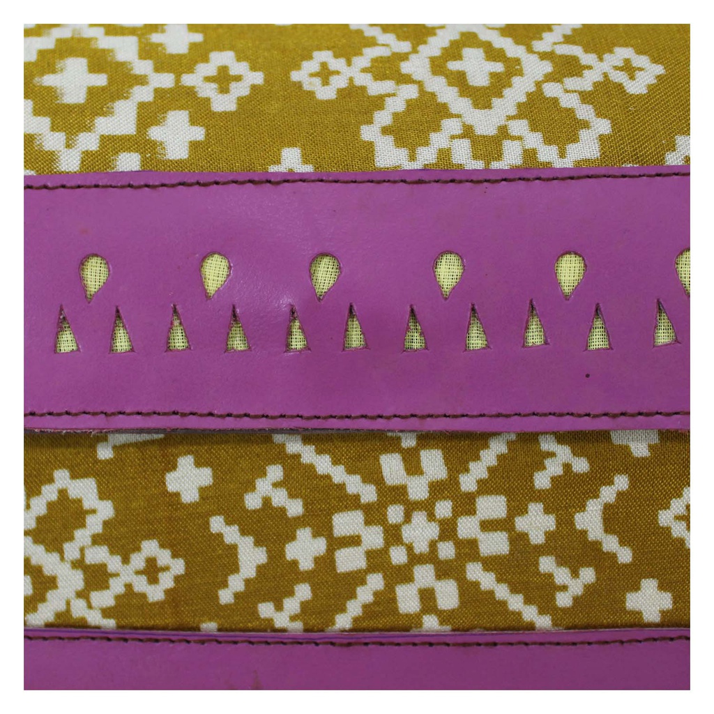 Handcrafted Kutchi Leather Sling Box Bag