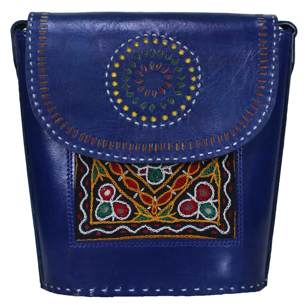 Handcrafted Kutchi Leather Sling Bag