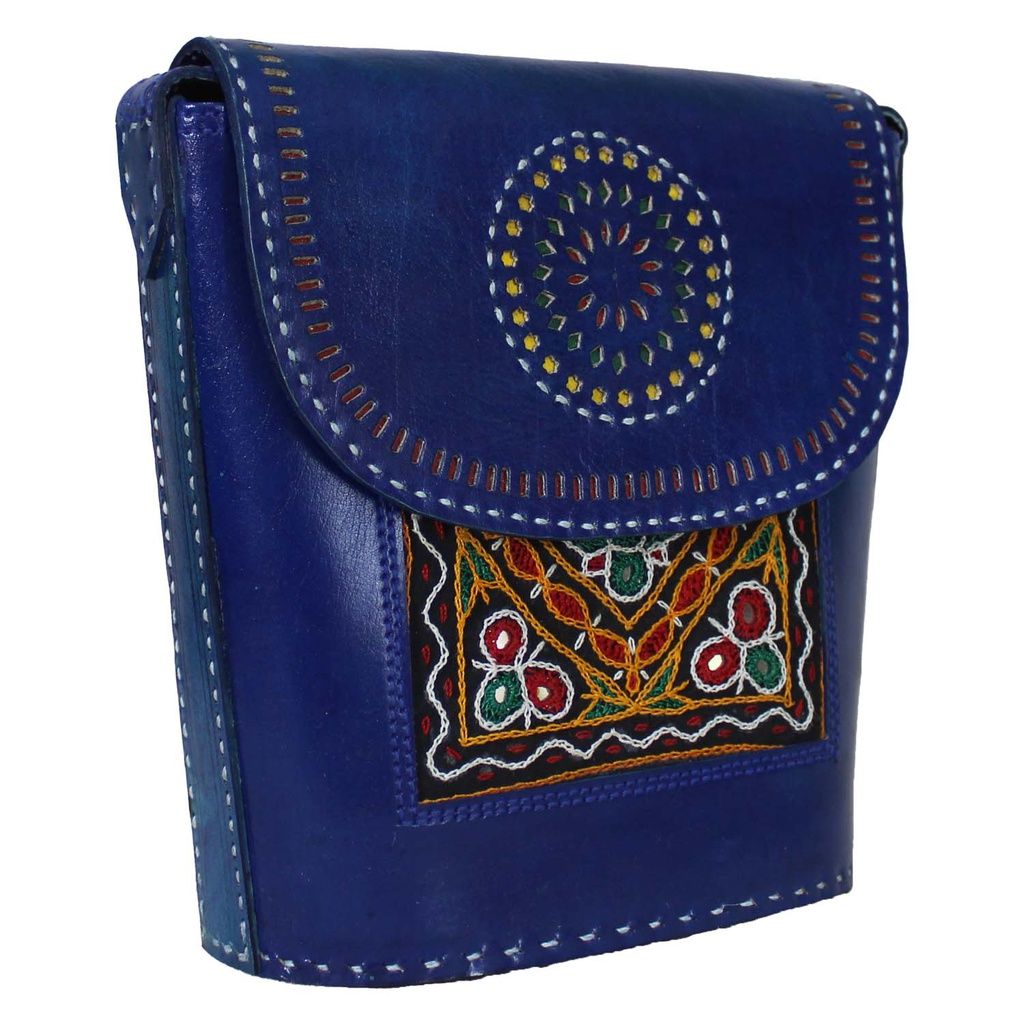 Handcrafted Kutchi Leather Sling Bag