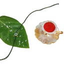 Hand Beaded Rakhi - Green