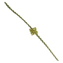 Hand Beaded Rakhi - Light Green
