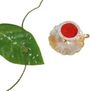 Hand Beaded Rakhi - Light Green