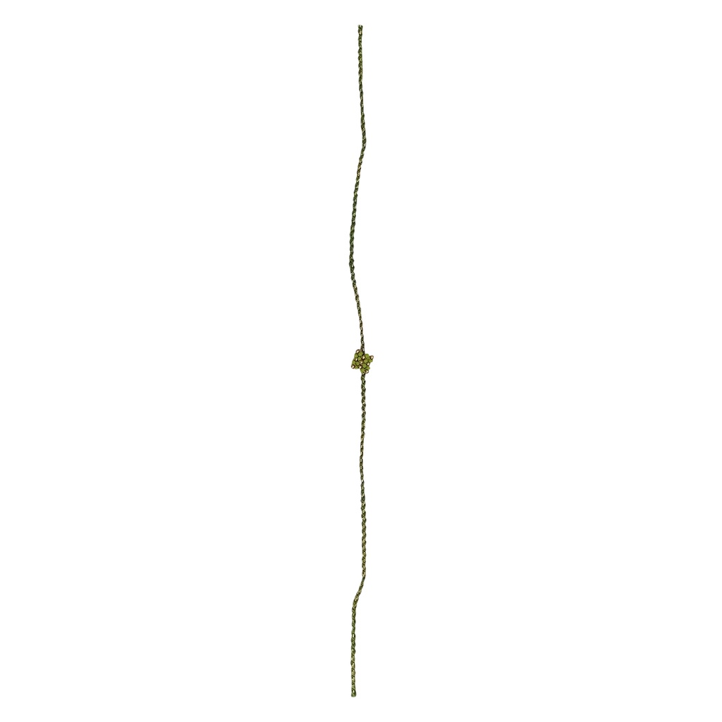 Hand Beaded Rakhi - Light Green