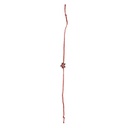 Hand Beaded Flower Design Rakhi - Red and Green