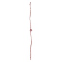 Hand Beaded Flower Design Rakhi - Maroon and Orange