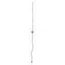 Hand Beaded Flower Design Rakhi - White and Blue