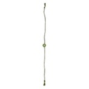 Hand Beaded Flower Design Rakhi - Light Green and White