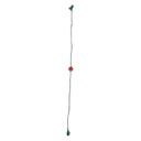 Hand Beaded Red Flower Design Rakhi