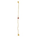 Hand Beaded Flower Design Multicolor Rakhi