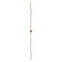 Hand Beaded Flower Design Rakhi - Yellow and Orange