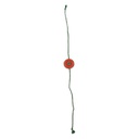 Handmade Orange and Red Beaded Bamboo Rakhi