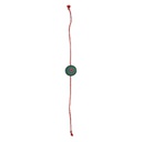Handmade Light Green and Blue Beaded Bamboo Rakhi