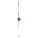 Handmade Blue and Orange Beaded Bamboo Rakhi