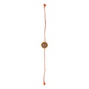 Handmade Blue and Yellow Beaded Bamboo Rakhi