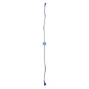 Handmade Sky Blue and White Beaded Rakhi