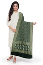 Bottle Green Georgette Handwoven Neemzari Bandhani Dupatta