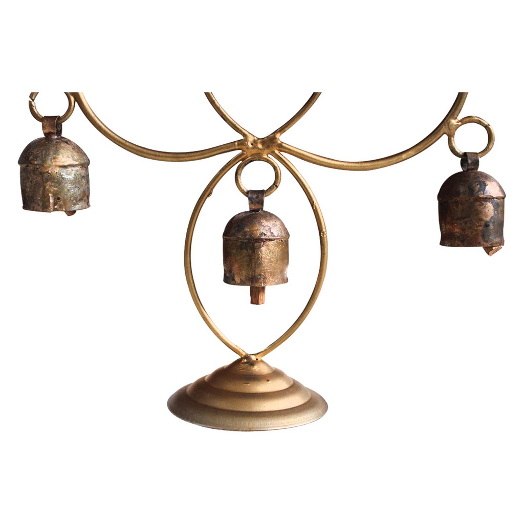Handmade Decorative Diya Stand Copper Bell