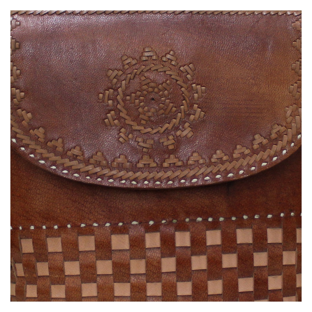 Handcrafted Kutchi Leather Sling Bag