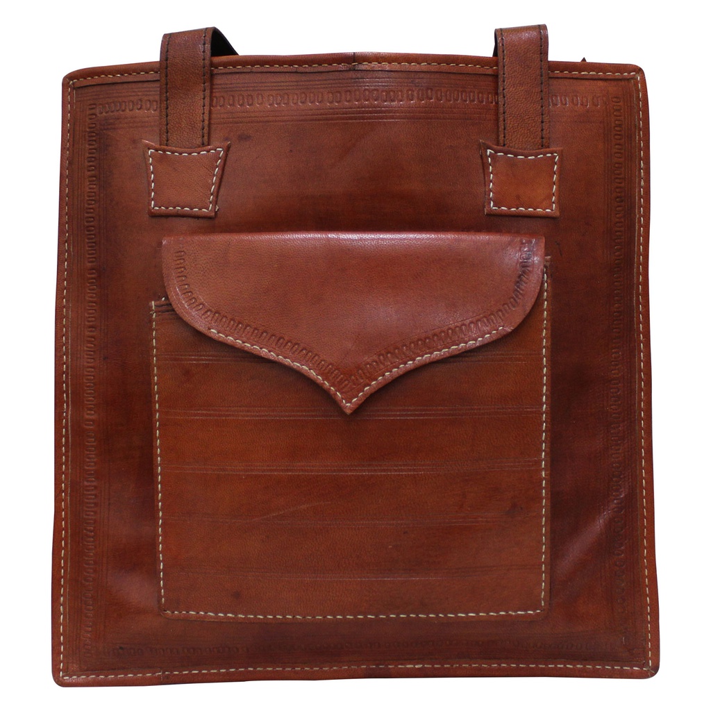 Handcrafted Kutchi Leather Shoulder Bag
