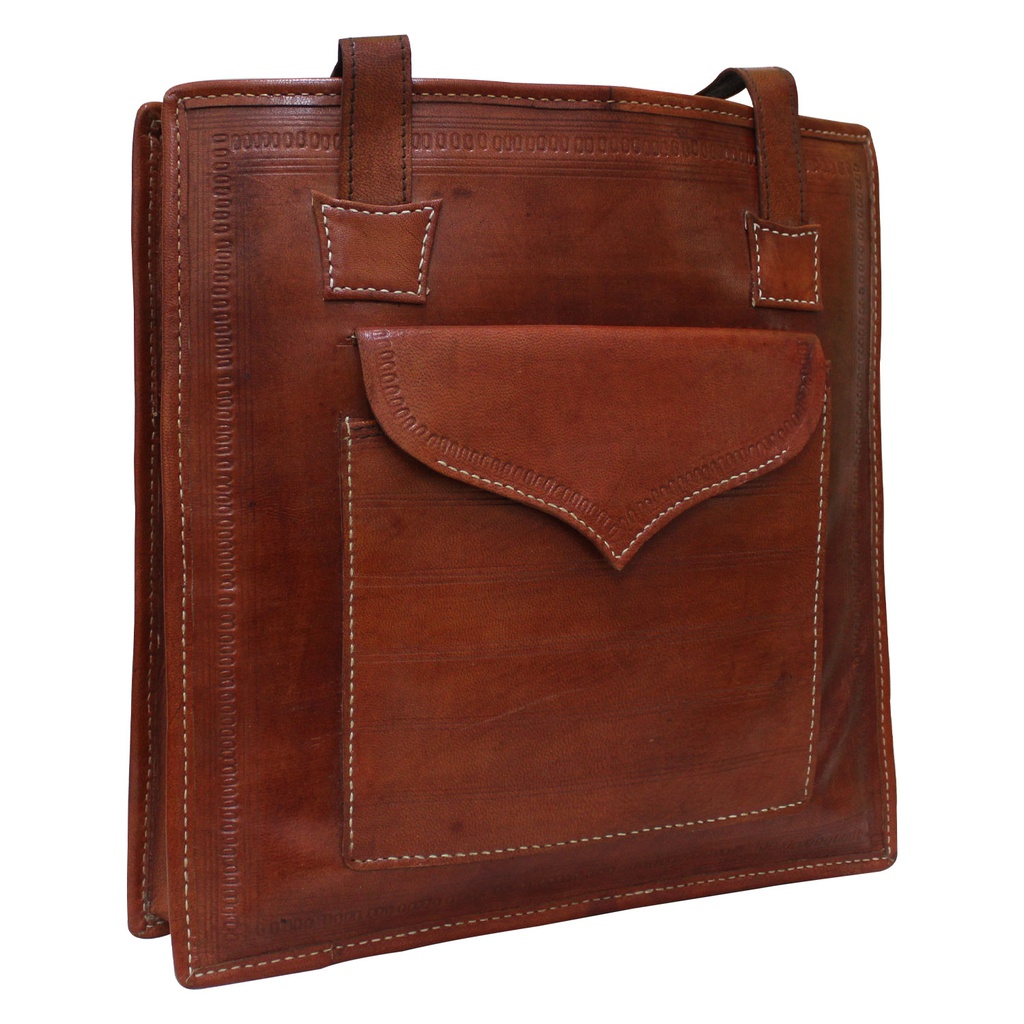 Handcrafted Kutchi Leather shoulder Bag