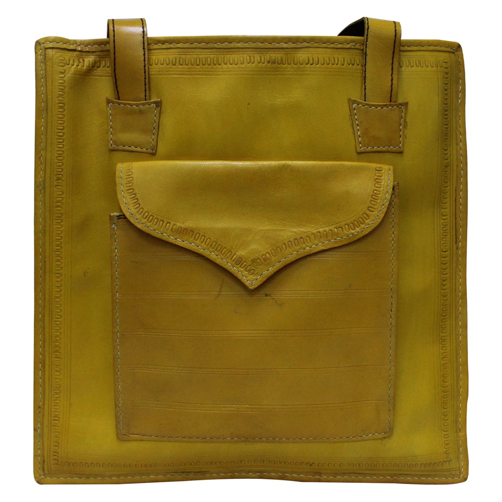 Handcrafted Kutchi Leather Shoulder Bag