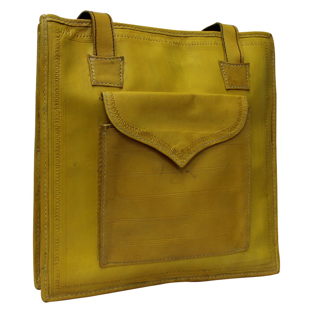 Handcrafted Kutchi Leather shoulder Bag