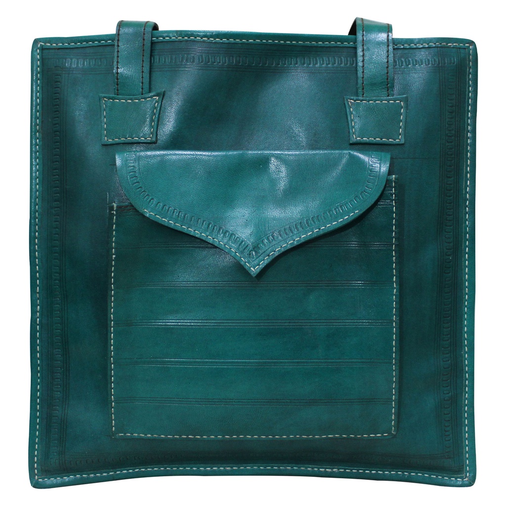 Handcrafted Kutchi Leather Shoulder Bag
