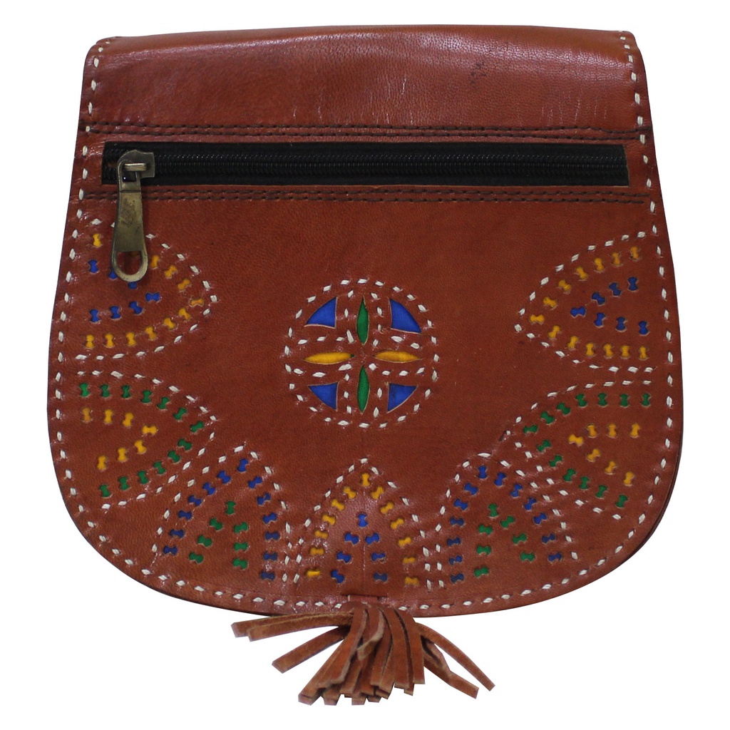 Handcrafted Kutchi Leather Sling Bag