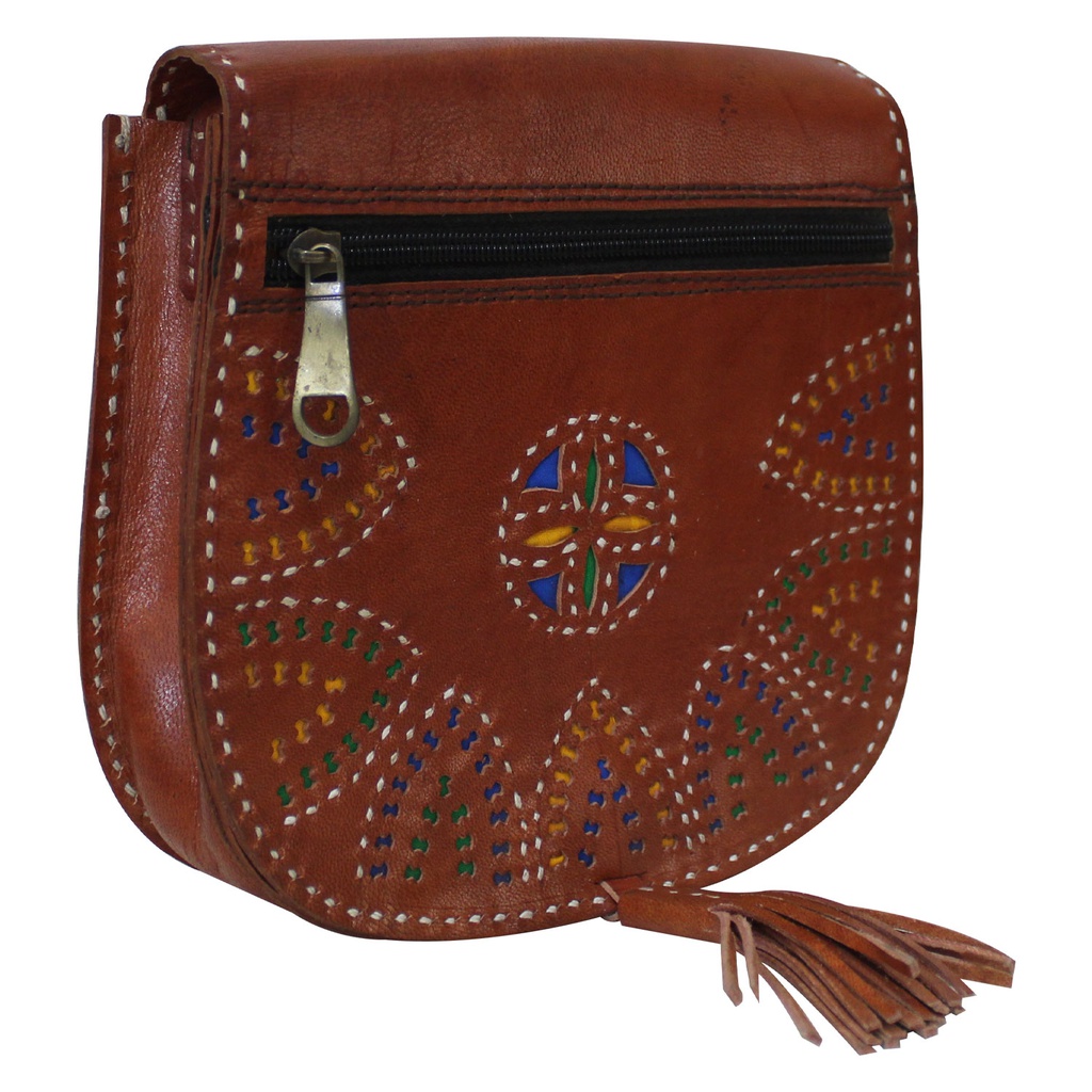 Handcrafted Kutchi Leather Sling Bag