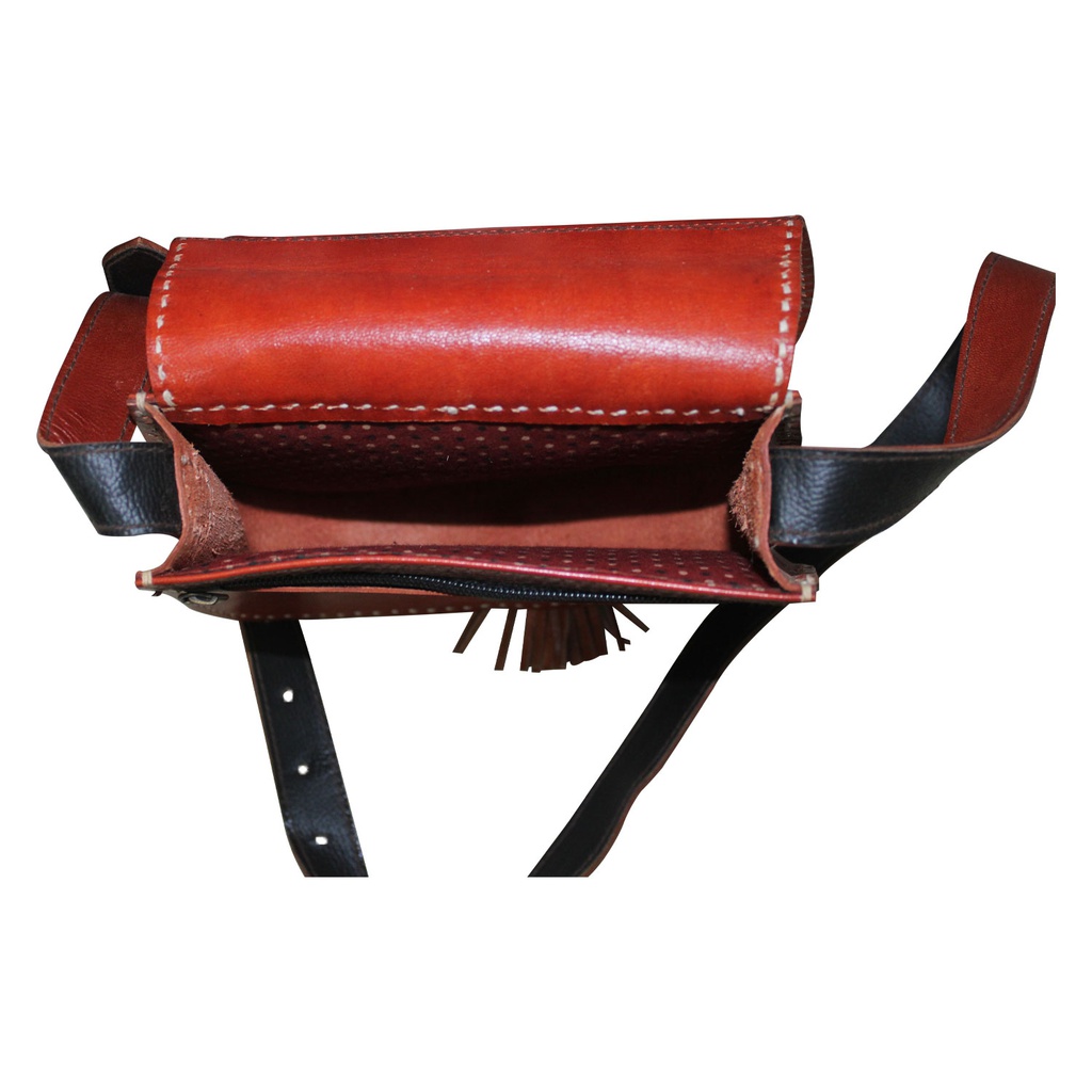 Handcrafted Kutchi Leather Sling Bag