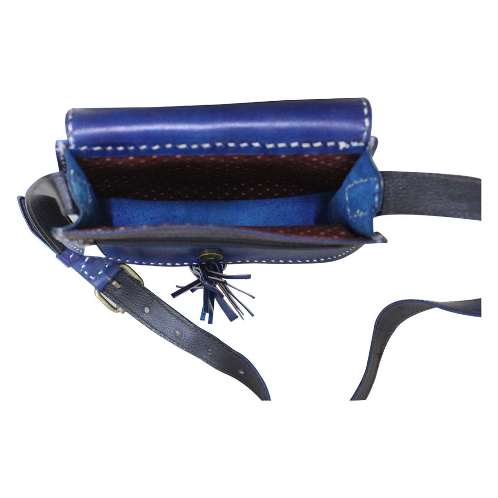 Handcrafted Kutchi Leather Sling Bag