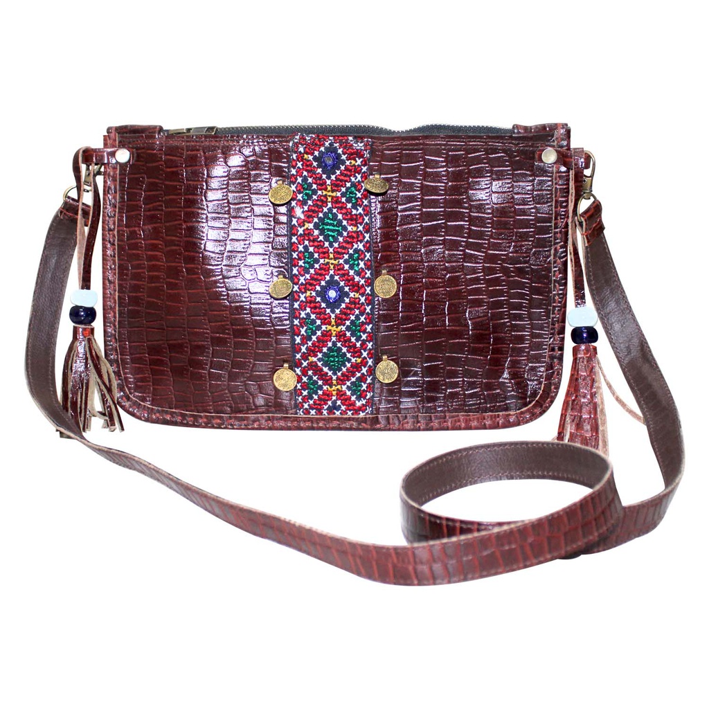 Handcrafted Kutchi Leather Sling Bag