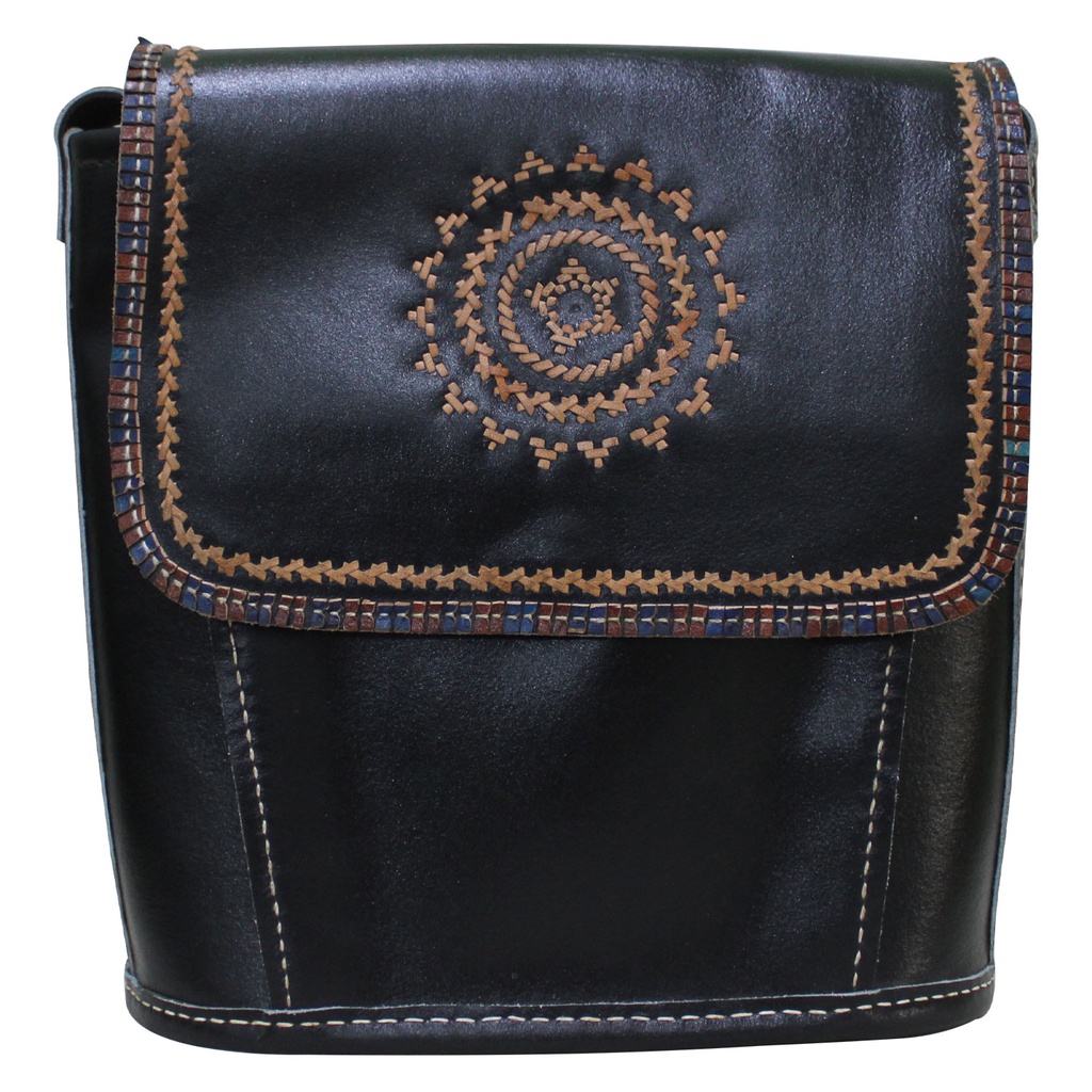 Handcrafted Kutchi Leather Balti Sling Bag