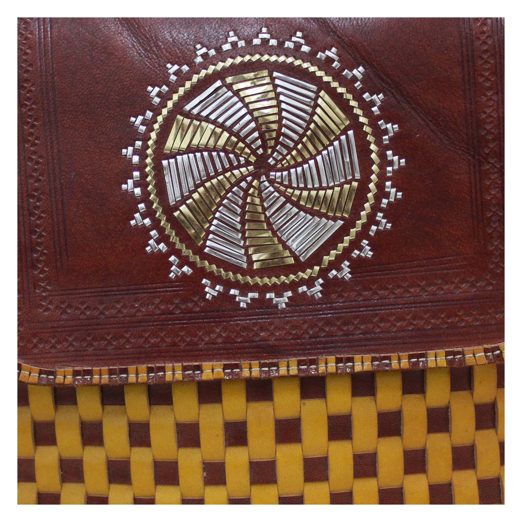 Handcrafted Kutchi Leather Balti Sling Bag