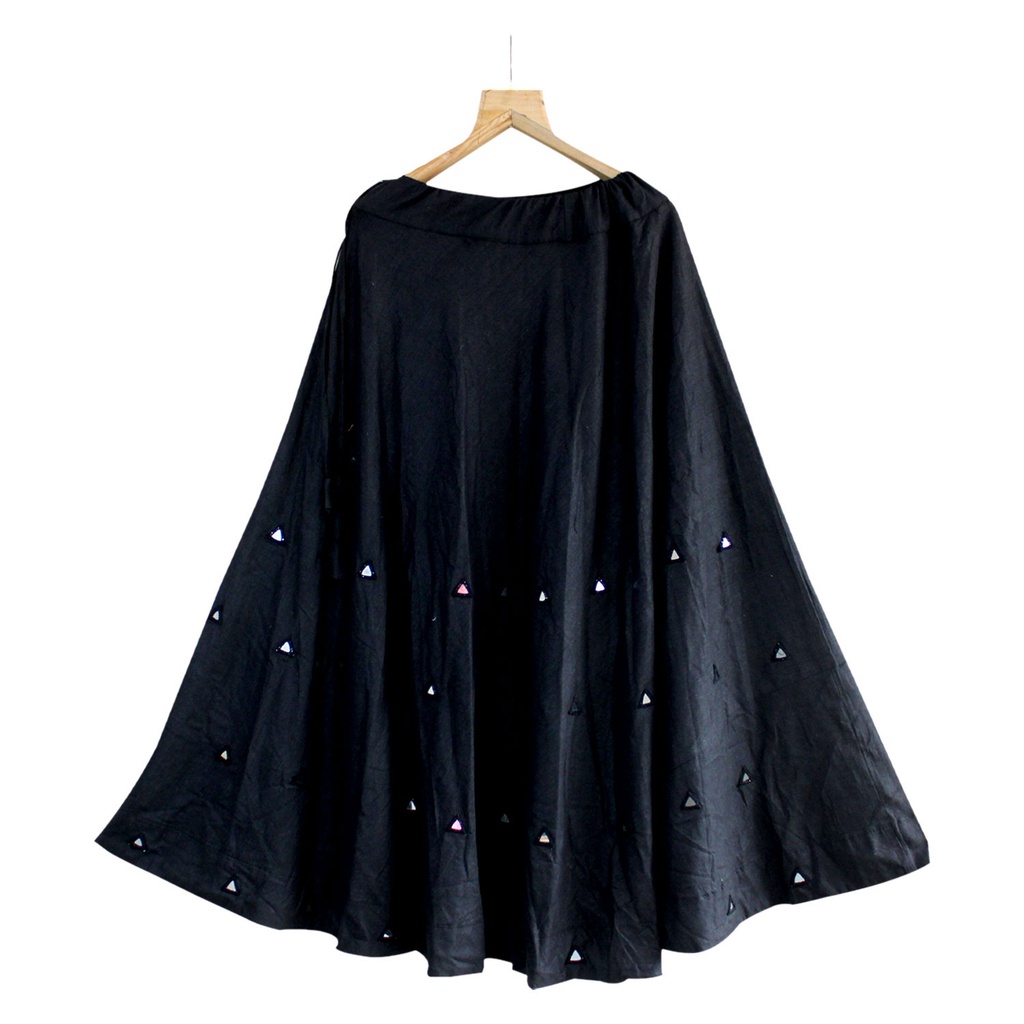 Handmade Black Cotton Chaniya Choli