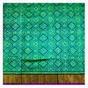 Handwoven Sea Green Single Ikat Material/Fabric