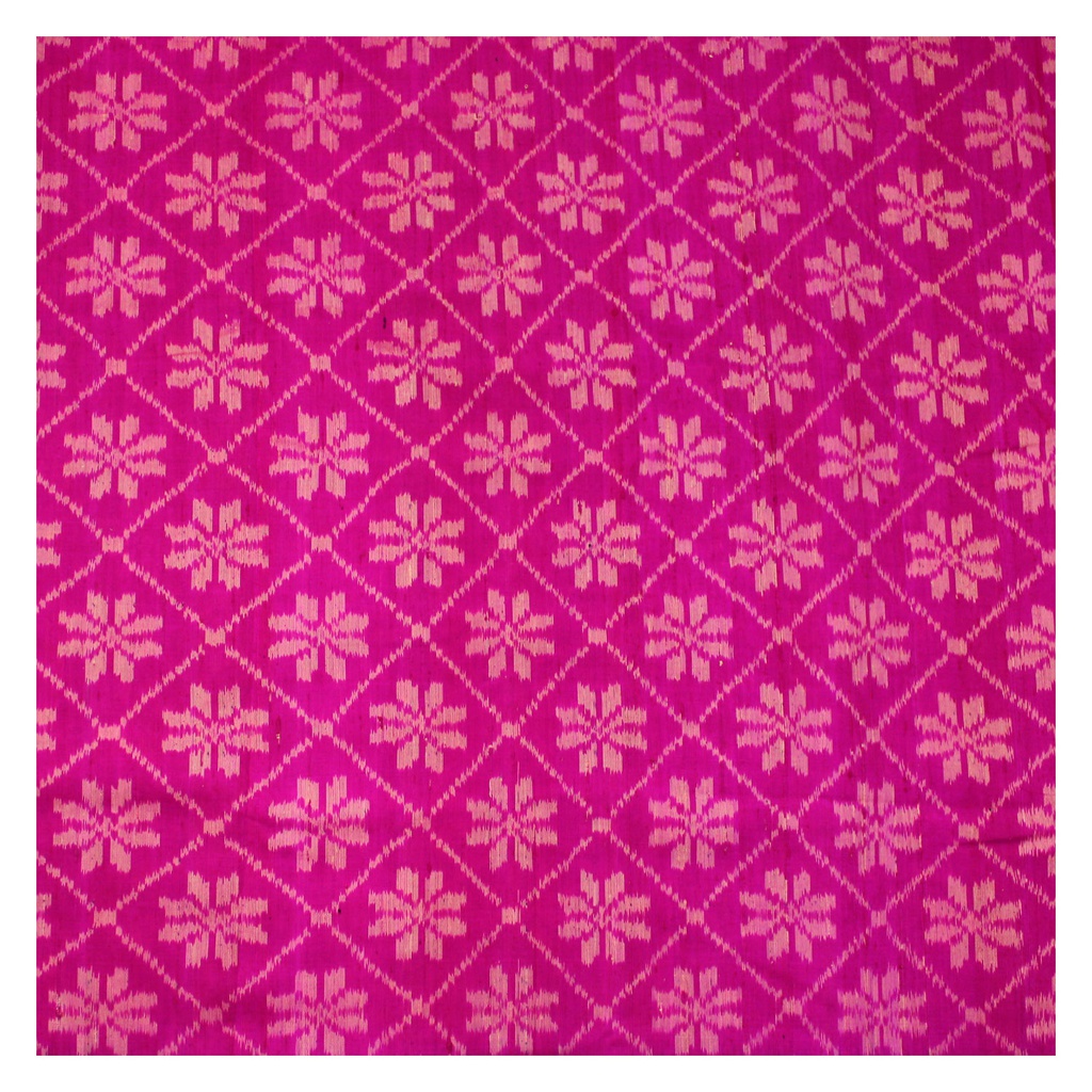 Handwoven Pink Single Ikat Material/Fabric