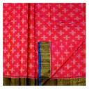Handwoven Peach Single Ikat Material/Fabric