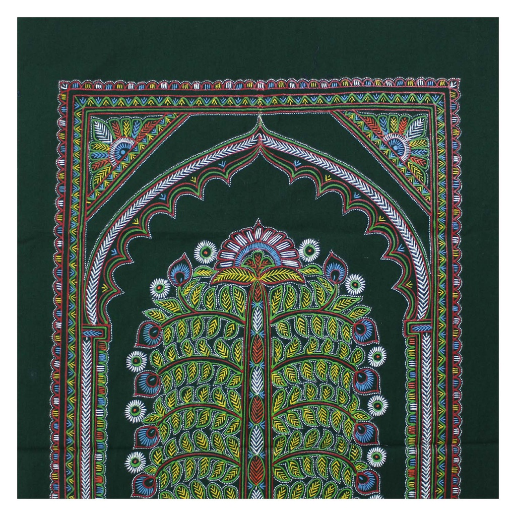 Handmade Rogan Painting - Green