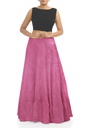Handmade Plain Mashru Silk Long Skirt
